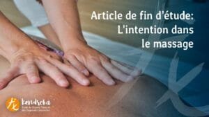 L'intention en massage bien-être